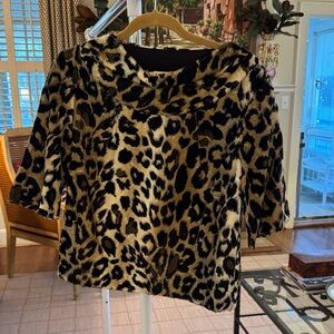 Trina Turk Animal Print Faux Fur Jacket